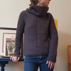 Armani Exchange Cowlneck Sweater - Charcoal